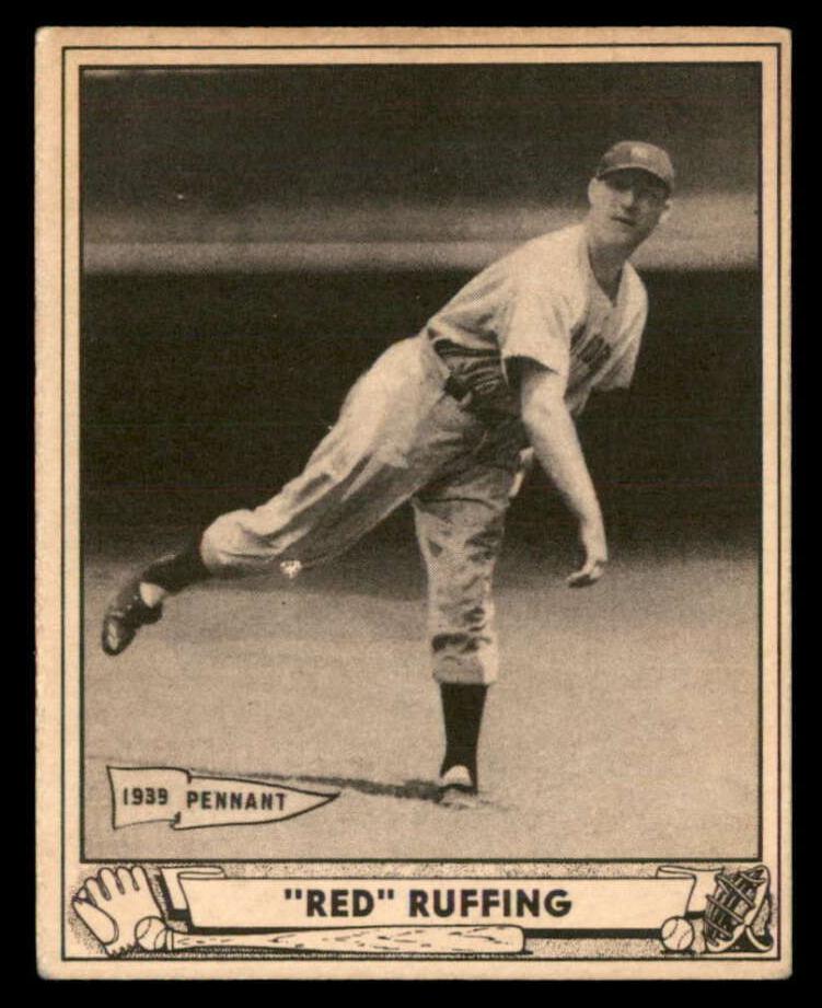1940 Play Ball Baseball Red Ruffing #10 PSA 5