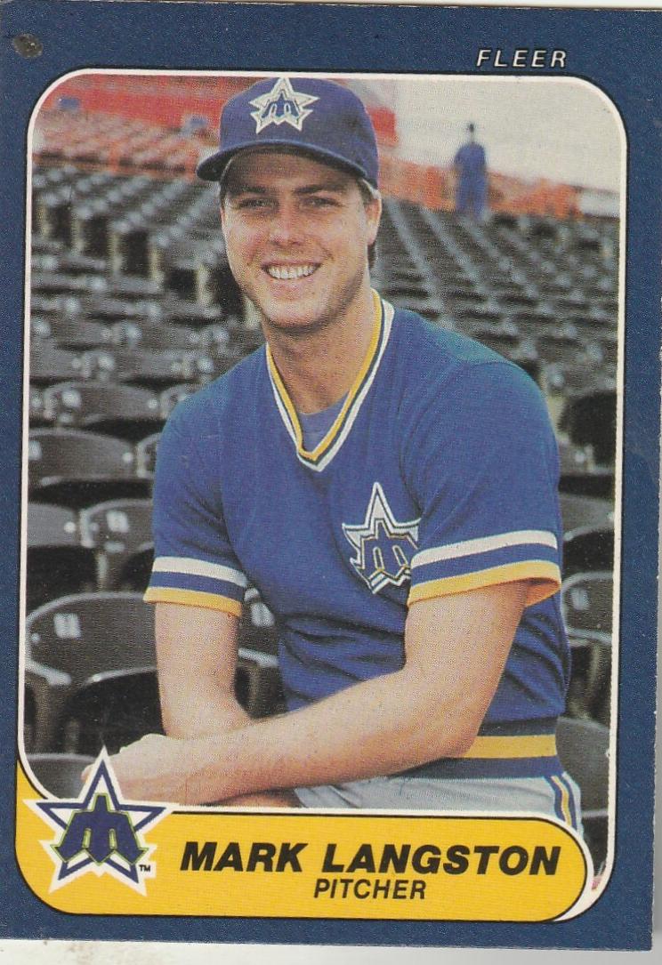 1986 Fleer Baseball Mark Langston #467