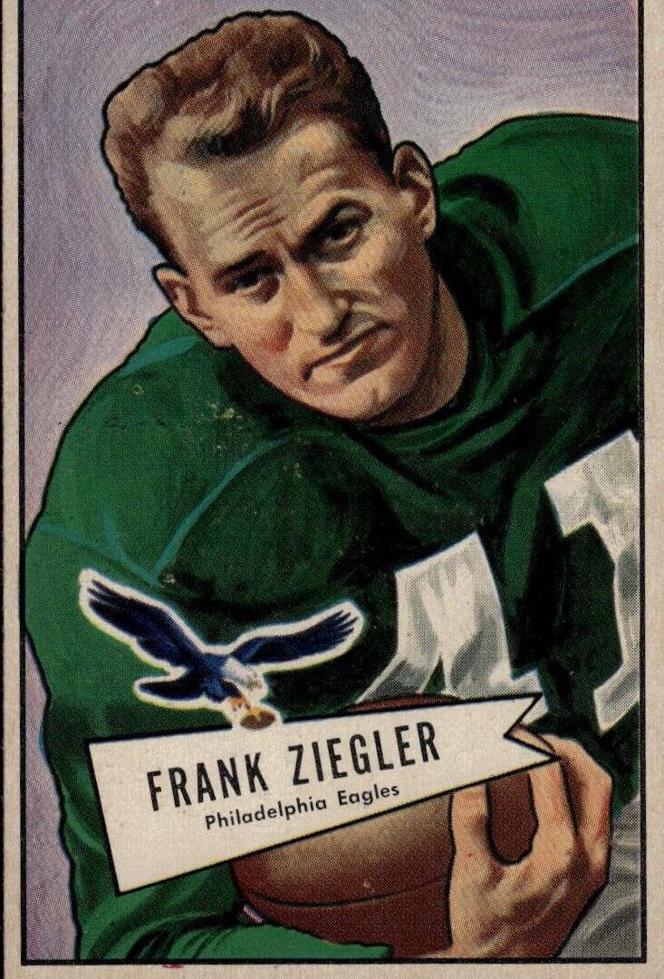 1952 Bowman Large Football Frank Ziegler #119 PSA 7
