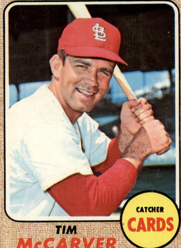 1968 Topps Baseball Tim McCarver #275 PSA 7