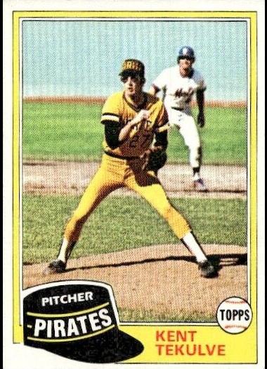 1981 Topps Baseball Kent Tekulve #695 PSA 9
