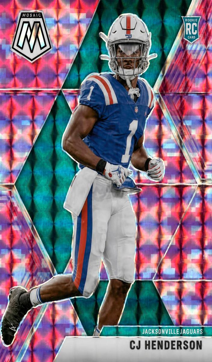 2020 Panini Mosaic Football Mosaic Camo Pink CJ Henderson #246