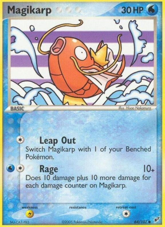 2005 Pokemon EX Deoxys Magikarp #64