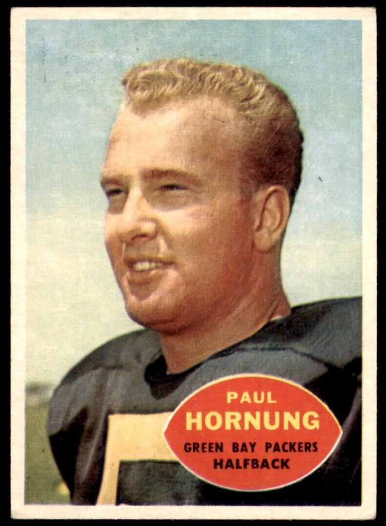 1960 Topps Football Paul Hornung #54 PSA 8