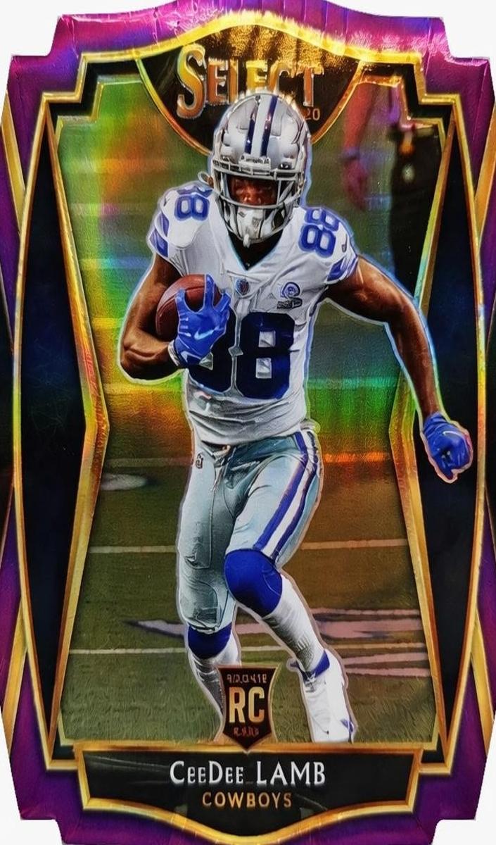 2020 Panini Select Football Purple Die-Cut Prizm Ceedee Lamb #157 SGC 9