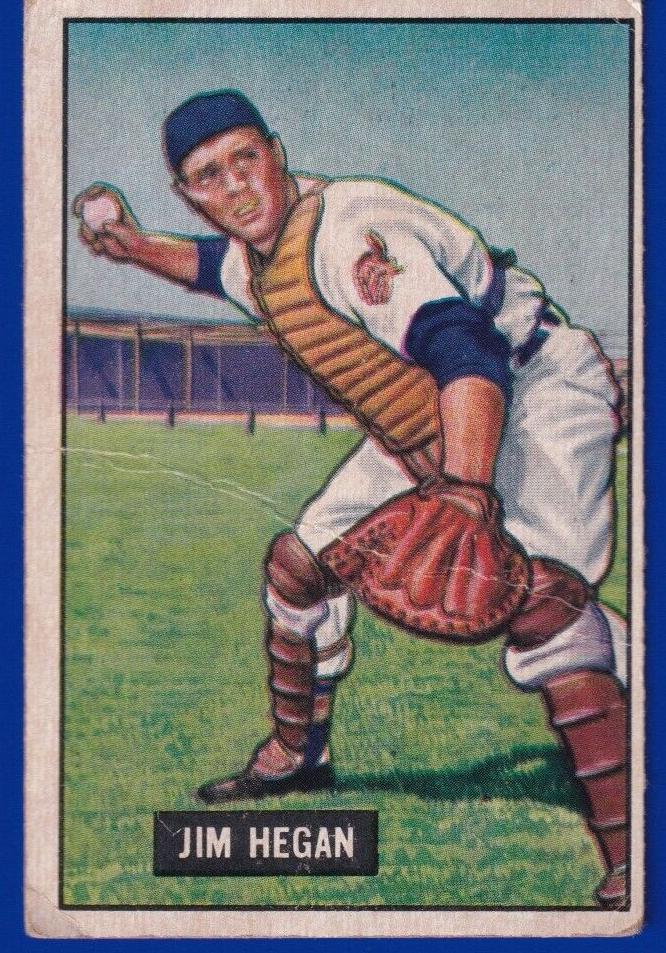 1951 Bowman Baseball Jim Hegan #79