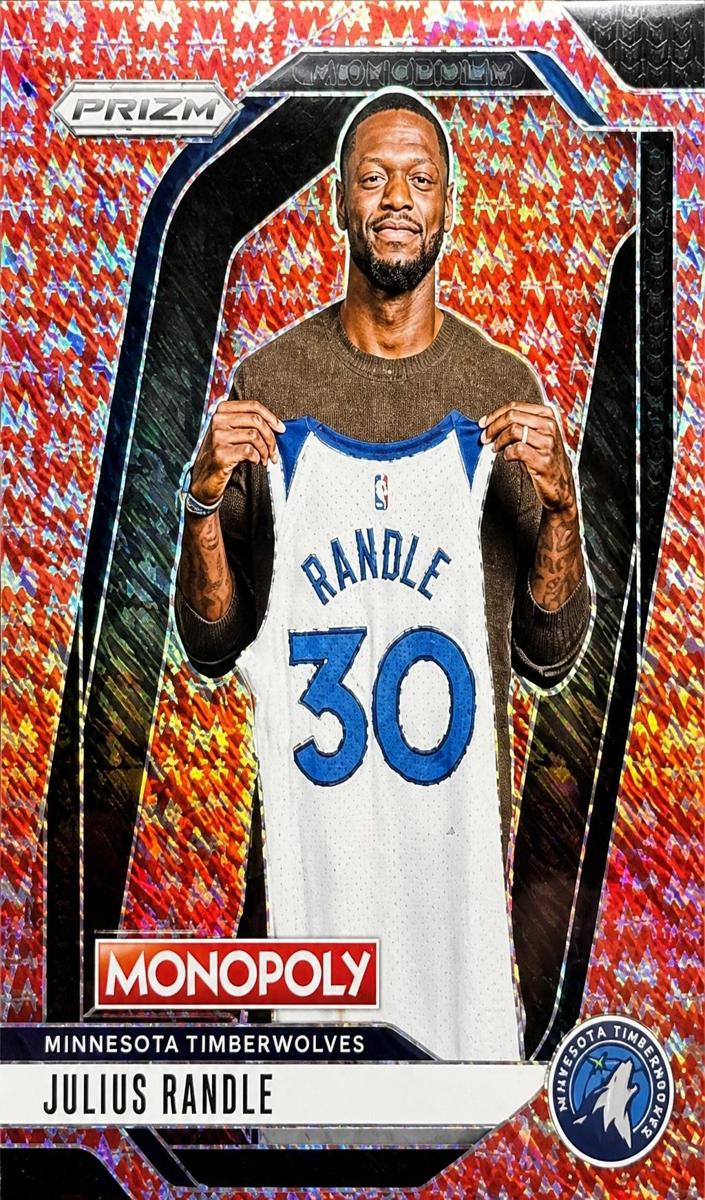 2024 Panini Prizm Monopoly Basketball Red Millionaire Shimmer Julius Randle #41