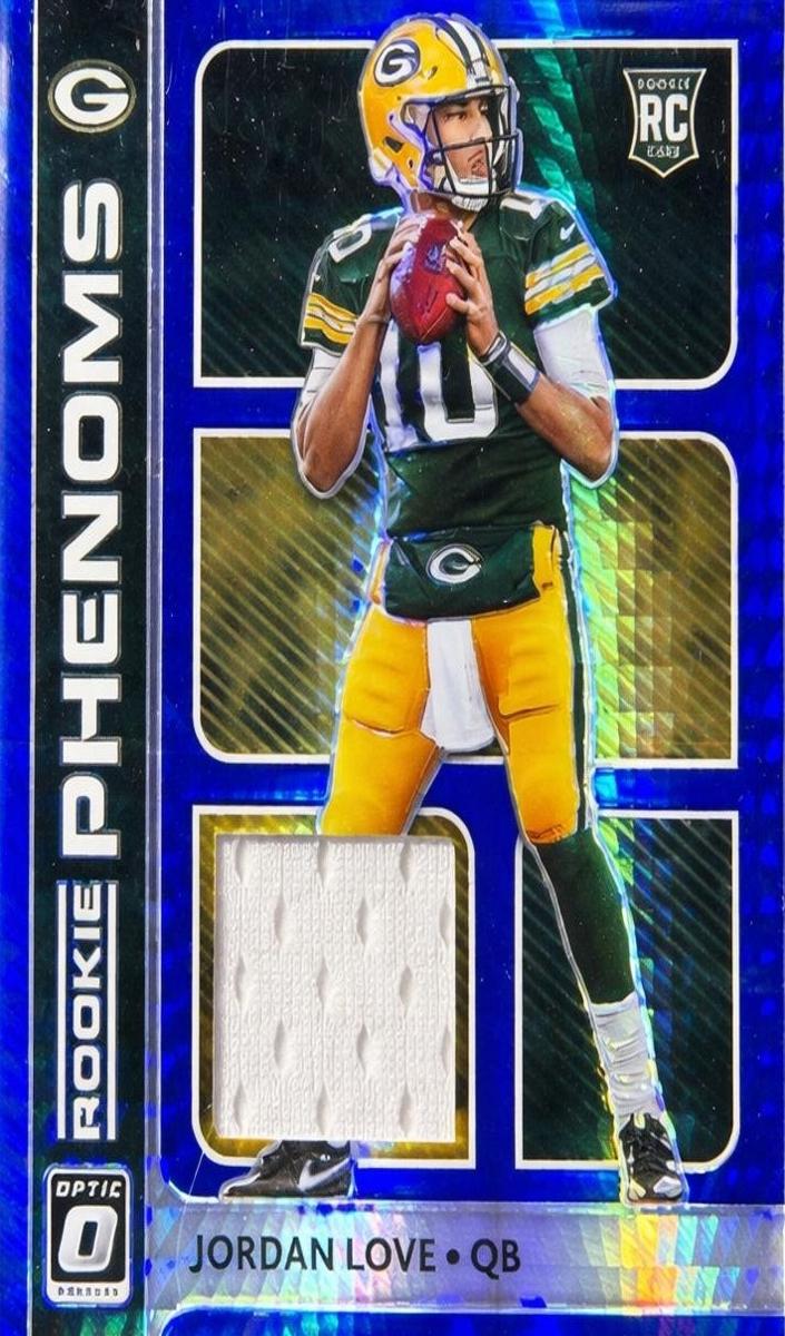 2020 Donruss Optic Football Blue Hyper Jordan Love #RP-4