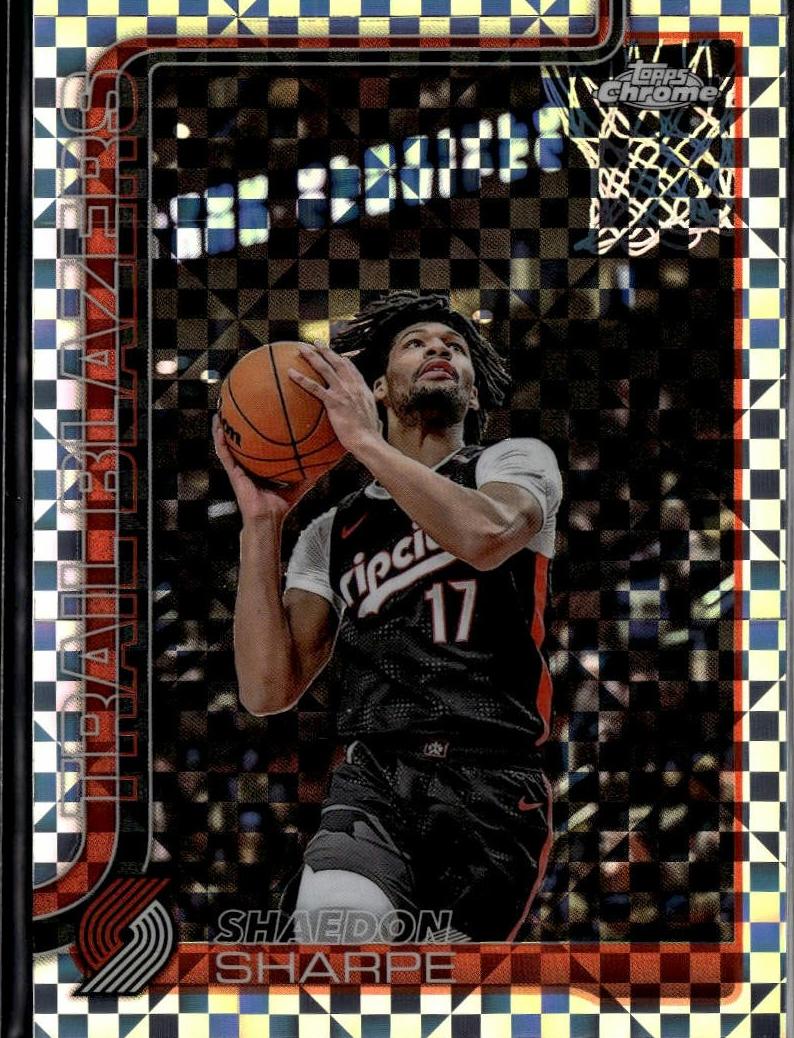 2025 Topps Chrome Basketball X-Fractor Shaedon Sharpe #150