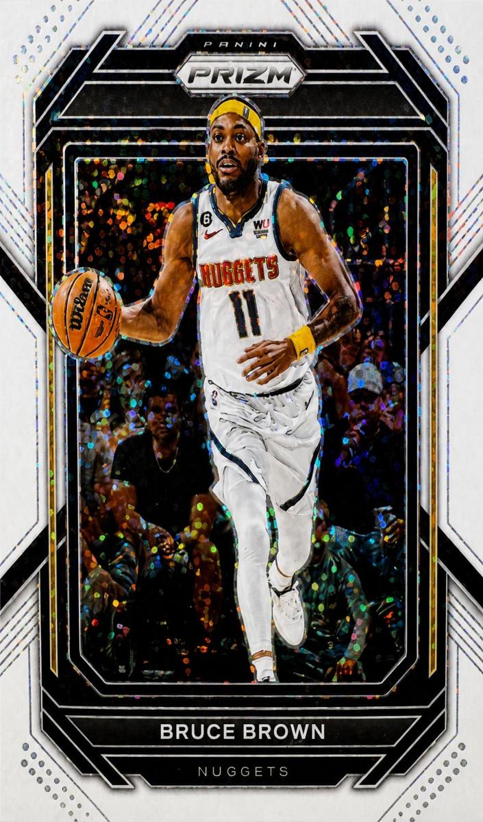 2022 Panini Prizm Basketball White Sparkle Bruce Brown #40