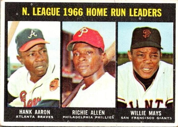 1967 Topps Baseball Hank Aaron #244 PSA 8