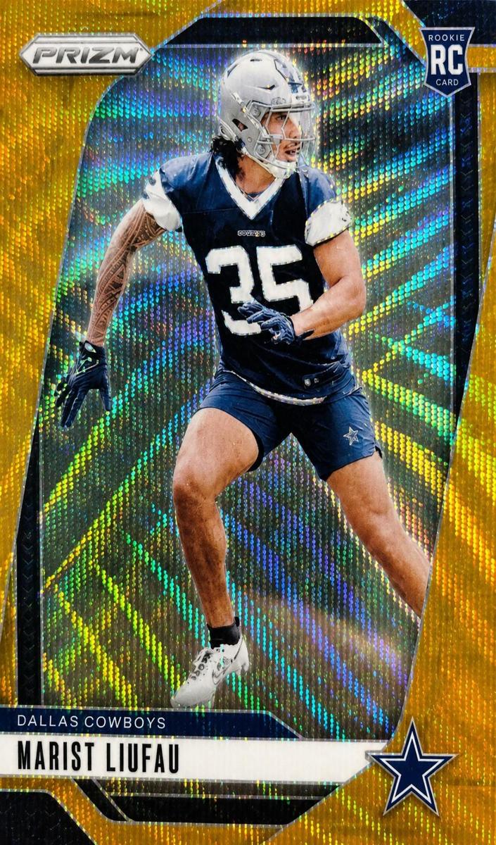 2024 Panini Prizm Football Gold Wave Marist Liufau #372