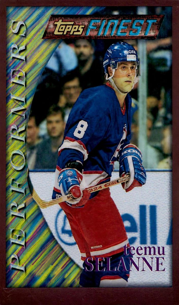 1995 Topps Finest Hockey Refractor Teemu Selanne #155