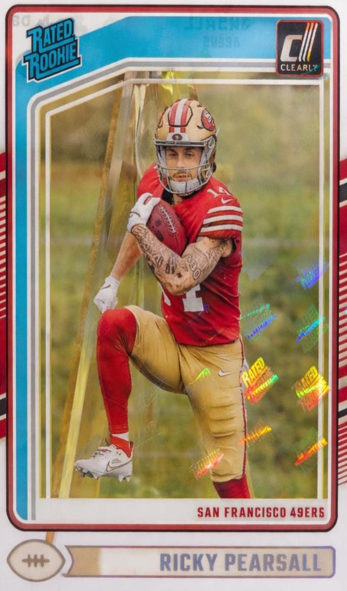 2024 Panini Clearly Donruss Football Team Logos Ricky Pearsall #65