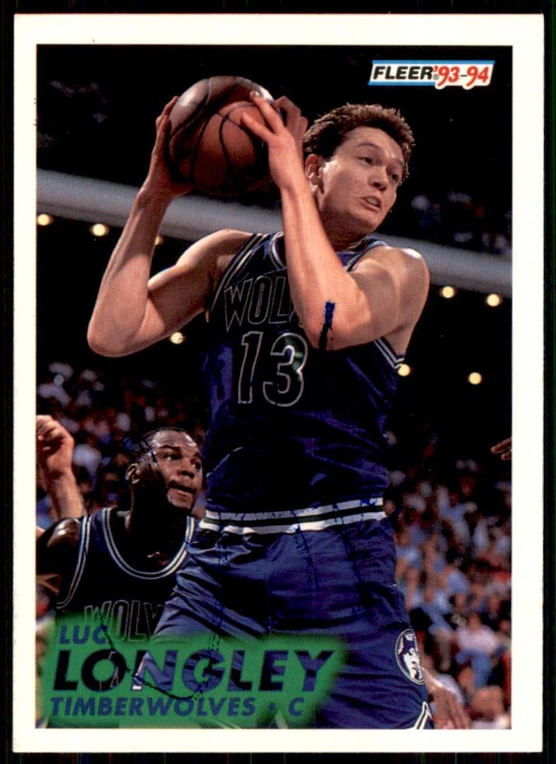 1993 Fleer Basketball Luc Longley #124 PSA 9