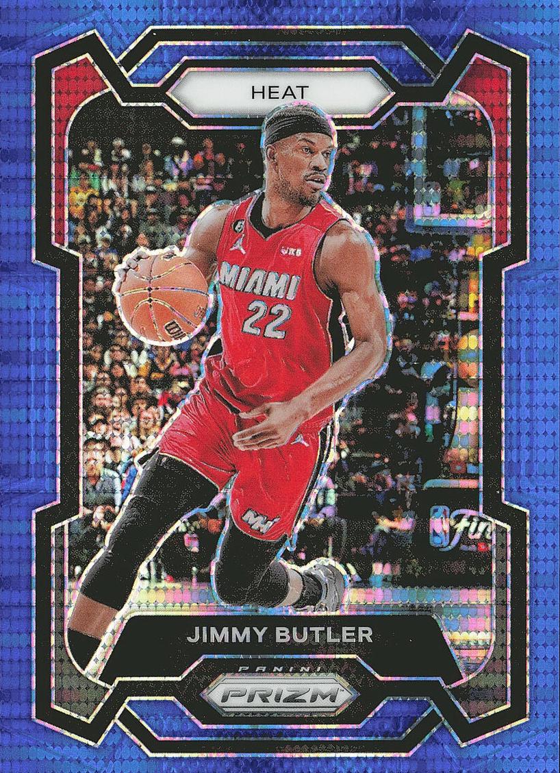 2023 Panini Prizm Basketball Blue Seismic Jimmy Butler #118 PSA 10