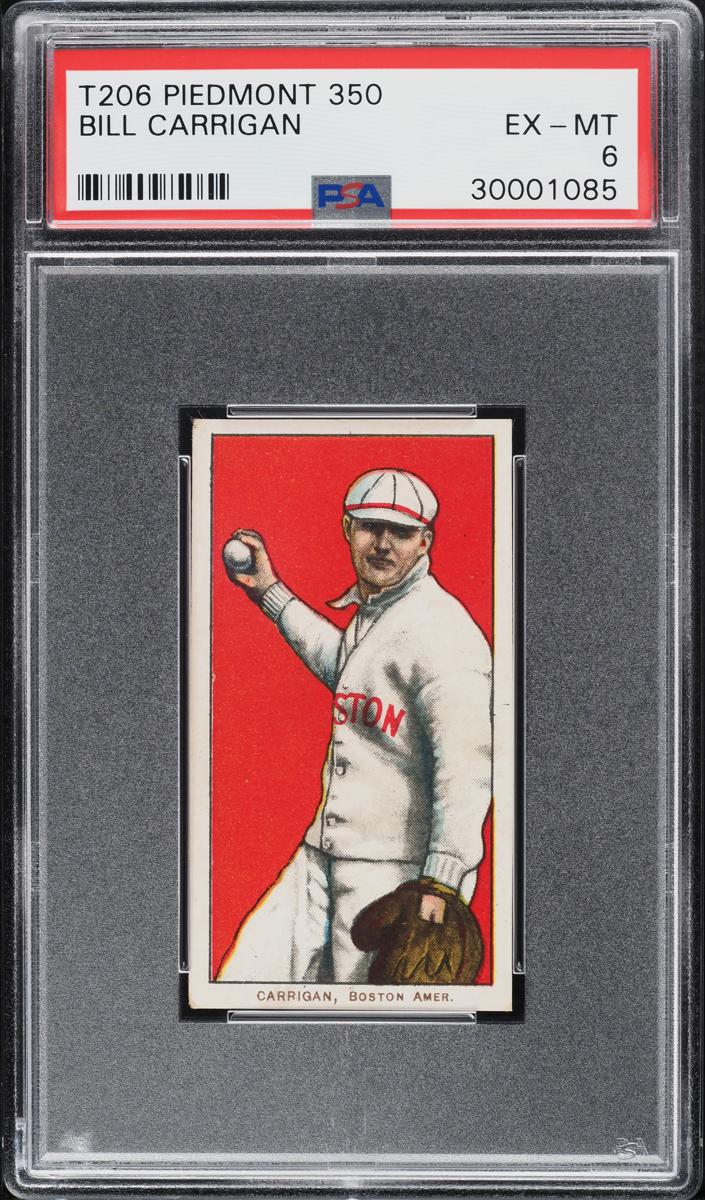 1909-11 T206 Baseball Base Bill Carrigan #NNO PSA 3.5