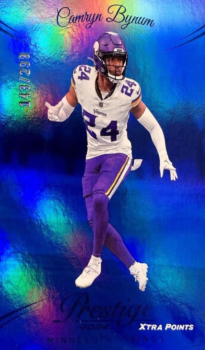 2024 Panini Prestige Football Blue Xtra Points Camryn Bynum #195