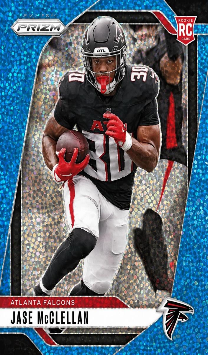 2024 Panini Prizm Football Blue Sparkle Jase McClellan #342