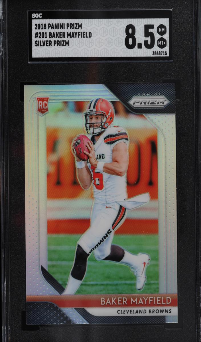 2018 Panini Prizm Football Silver Baker Mayfield #201