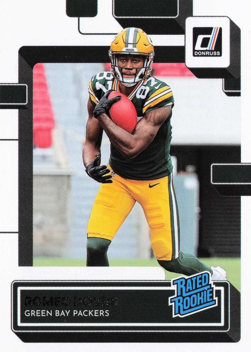 2022 Panini Donruss Football Romeo Doubs #335 PSA 9