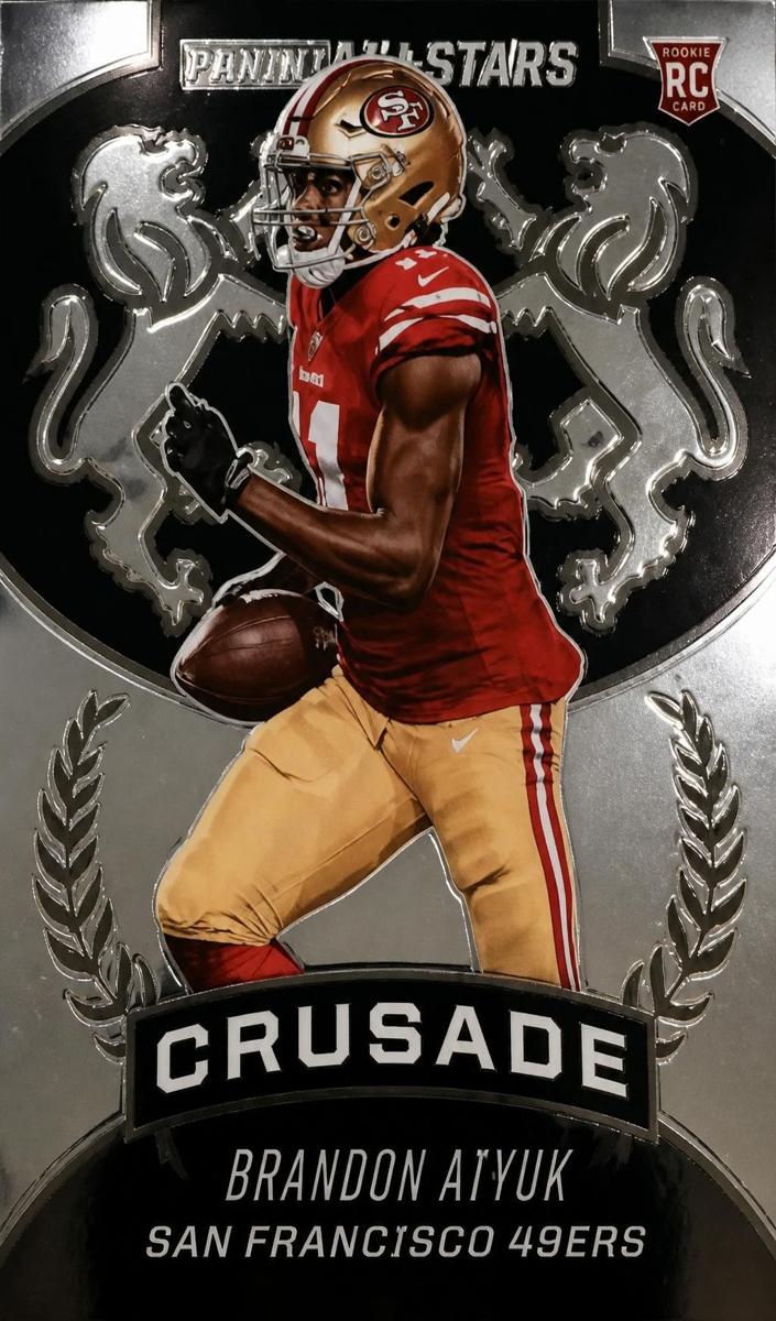 2020 Panini Rookies and Stars Football White Brandon Aiyuk #CR-27 PSA 9