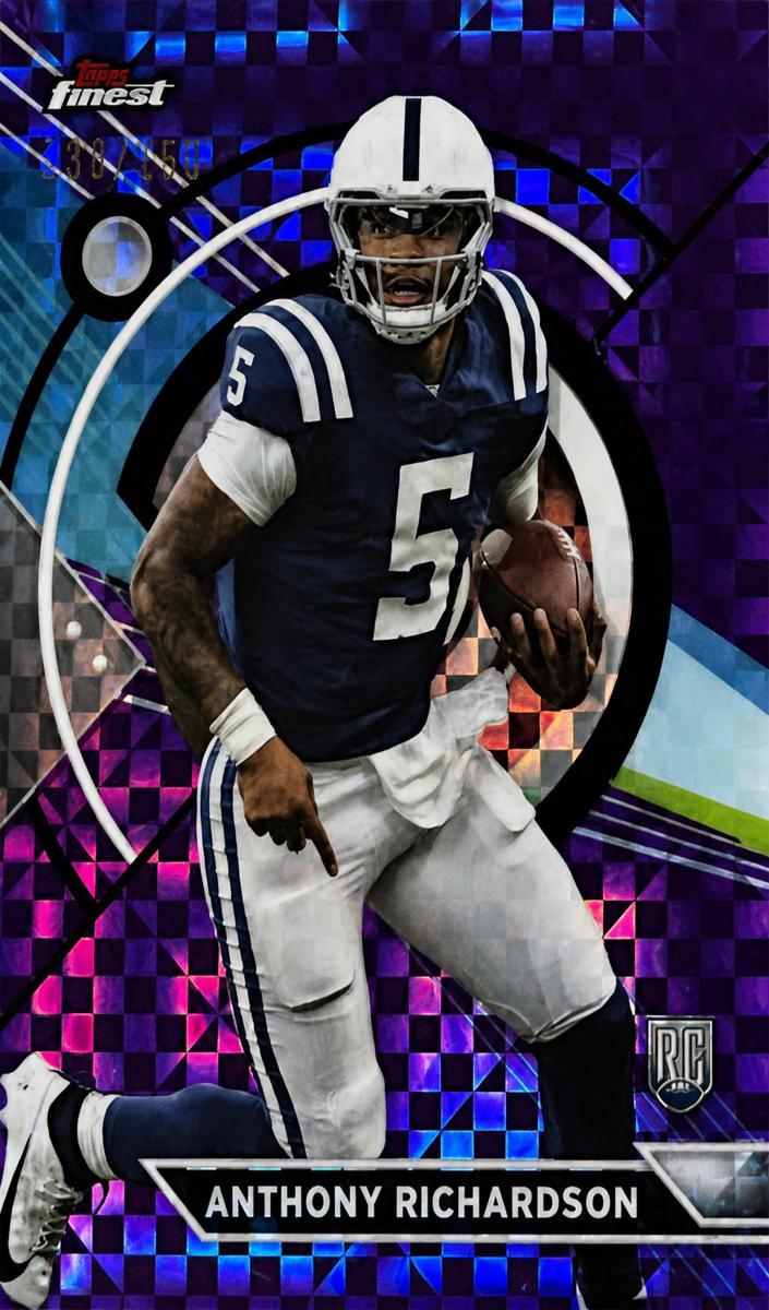 2023 Topps Composite Football Purple Checkerboard Refractor Anthony Richardson #194