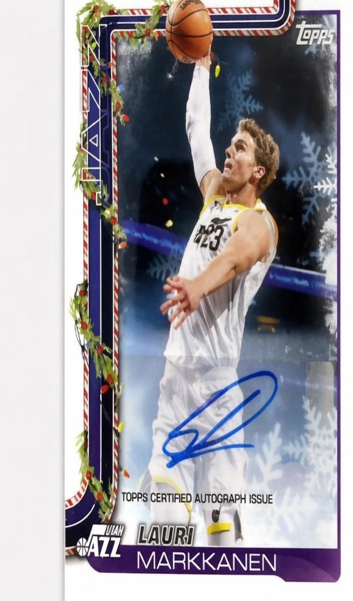 2025 Topps Holiday Basketball Lauri Markkanen #BCA-LM