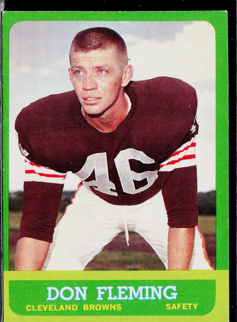 1963 Topps Football Don Fleming #22 PSA 8