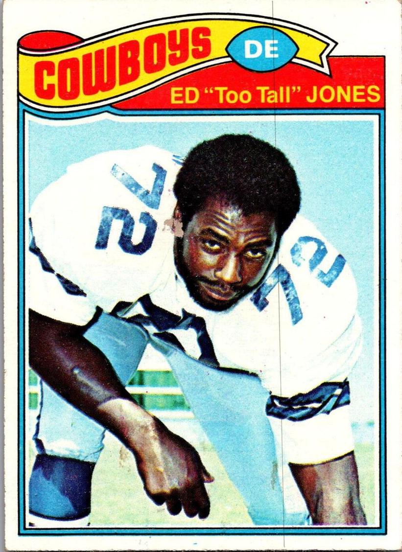 1977 Topps Football Ed Too Tall Jones #314 PSA 7
