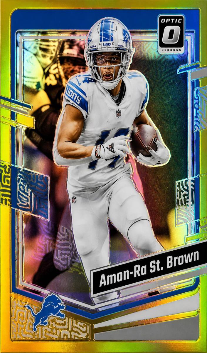2023 Donruss Optic Football Gold Amon-Ra St. Brown #59 PSA 9