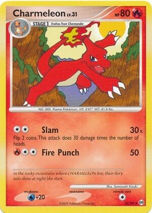 2009 Pokemon Platinum Arceus Charmeleon #35
