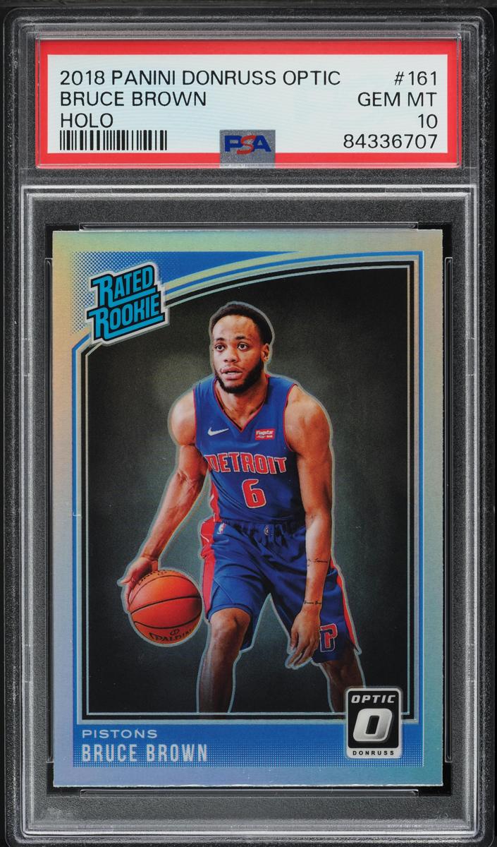 2018 Donruss Optic Basketball Holo Bruce Brown #161 PSA 10