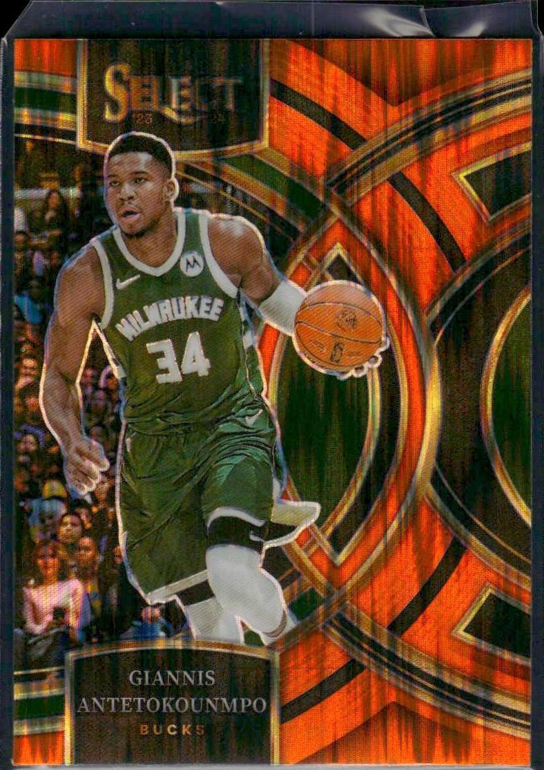 2023 Panini Select Basketball Orange Flash Giannis Antetokounmpo #141 PSA 10