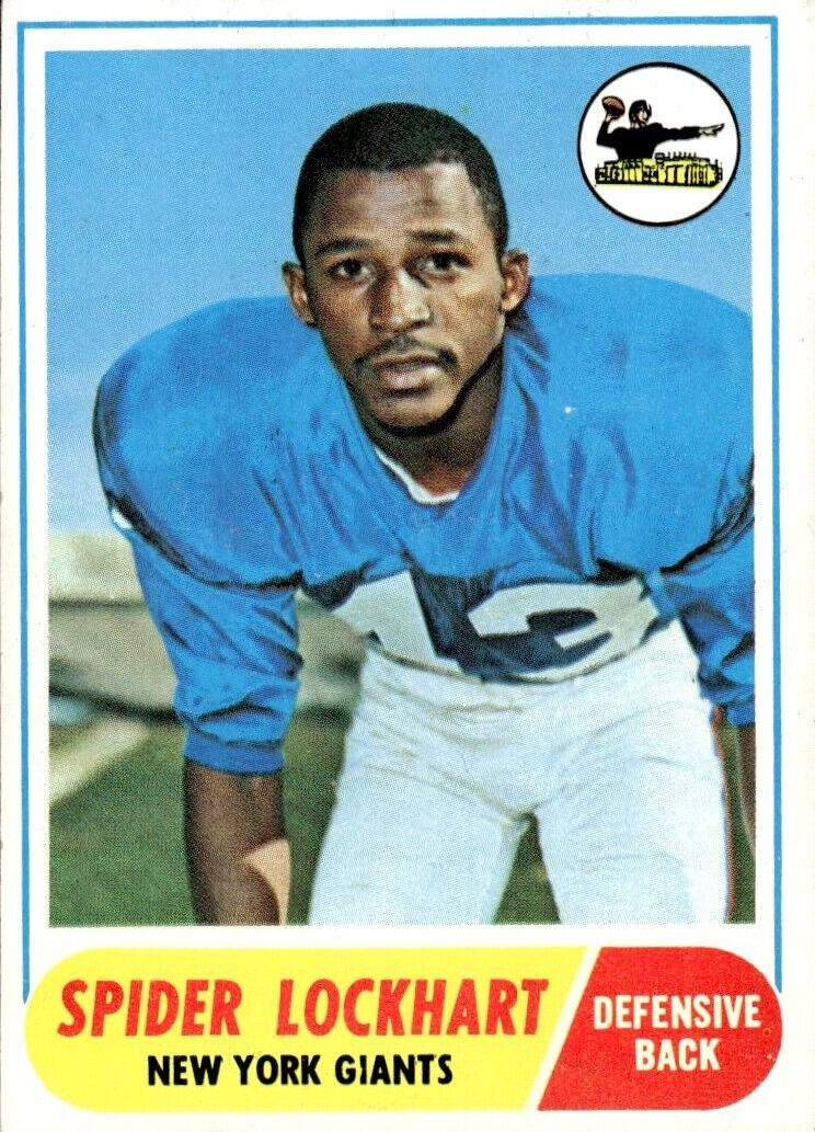 1968 Topps Football Spider Lockhart #83