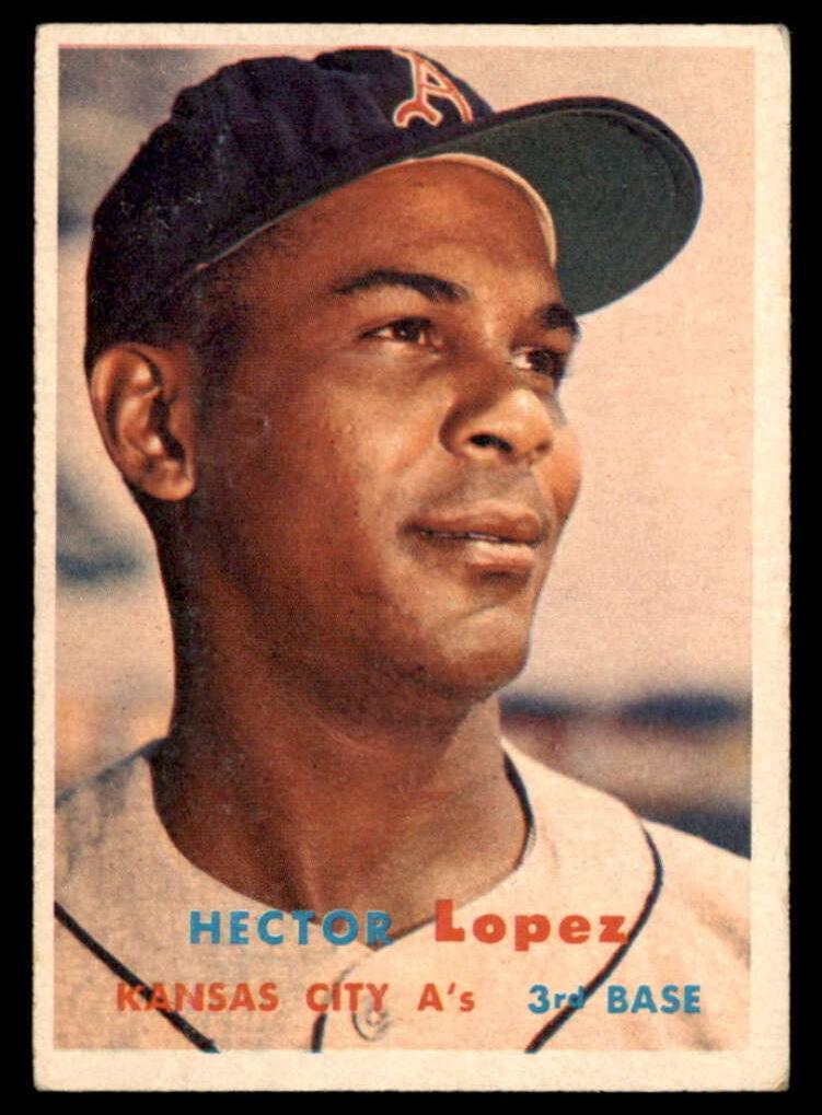 1957 Topps Baseball Hector Lopez #6 PSA 6