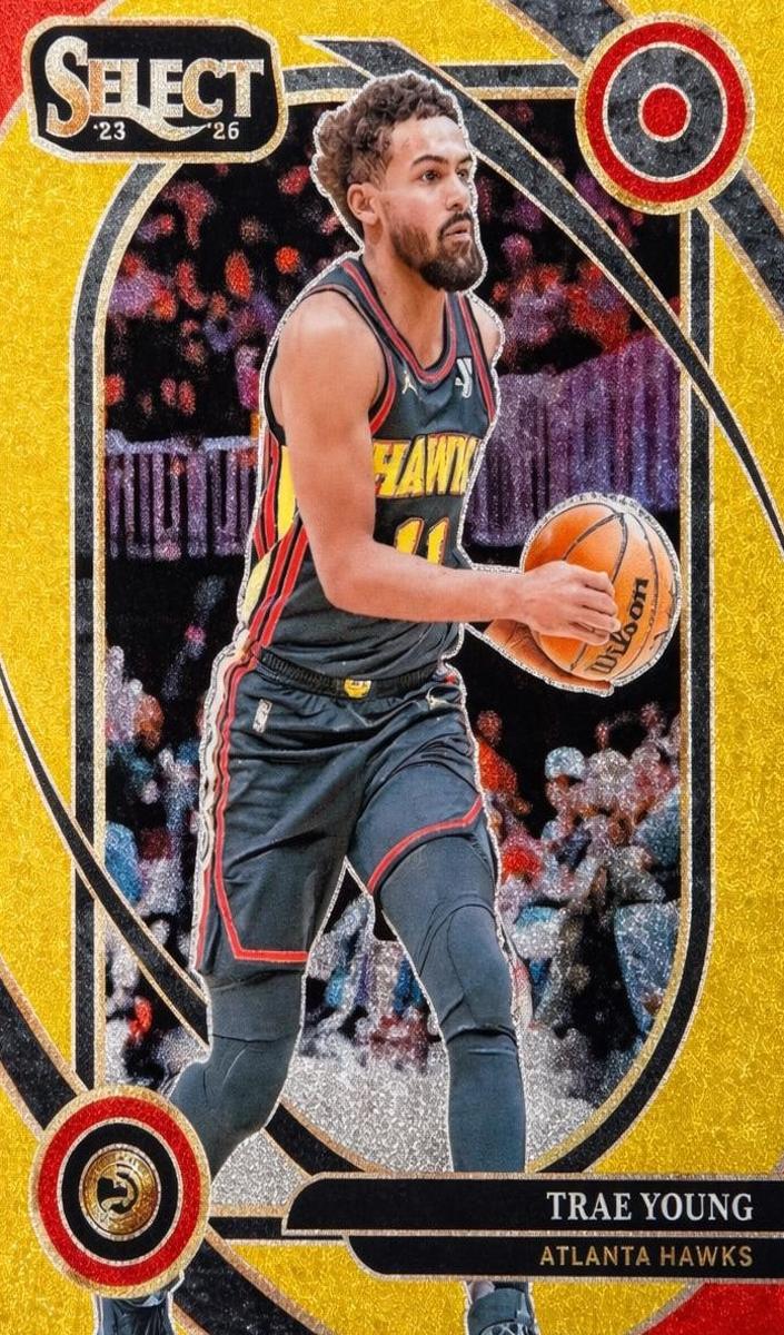 2024 Panini Select Basketball Gold Glitter Trae Young #223