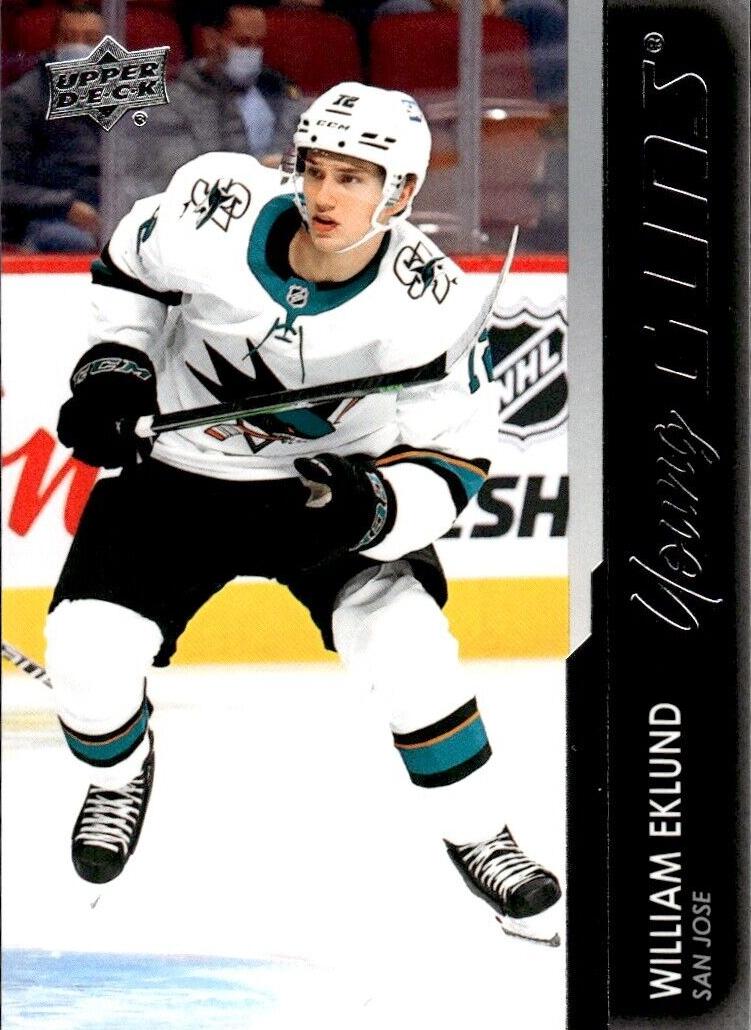 2021 Upper Deck Hockey William Eklund #475 RAW Ungraded