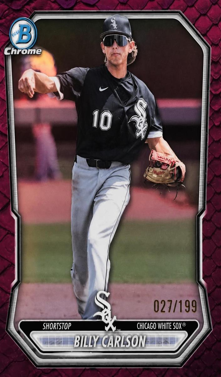 2026 Bowman Baseball Reptilian Fuchsia Refractor Billy Carlson #BCP-44