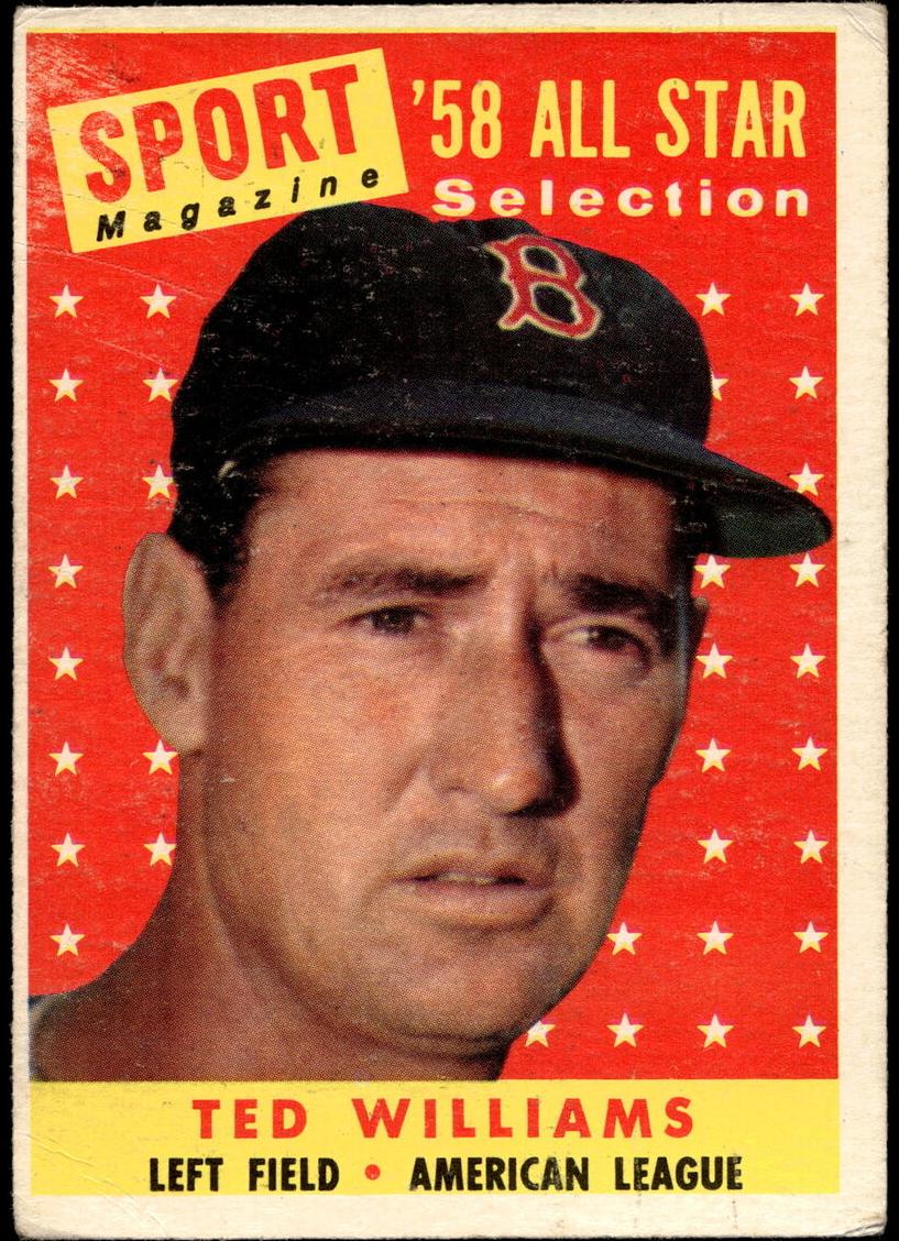 1958 Topps Baseball Ted Williams #485 PSA 8