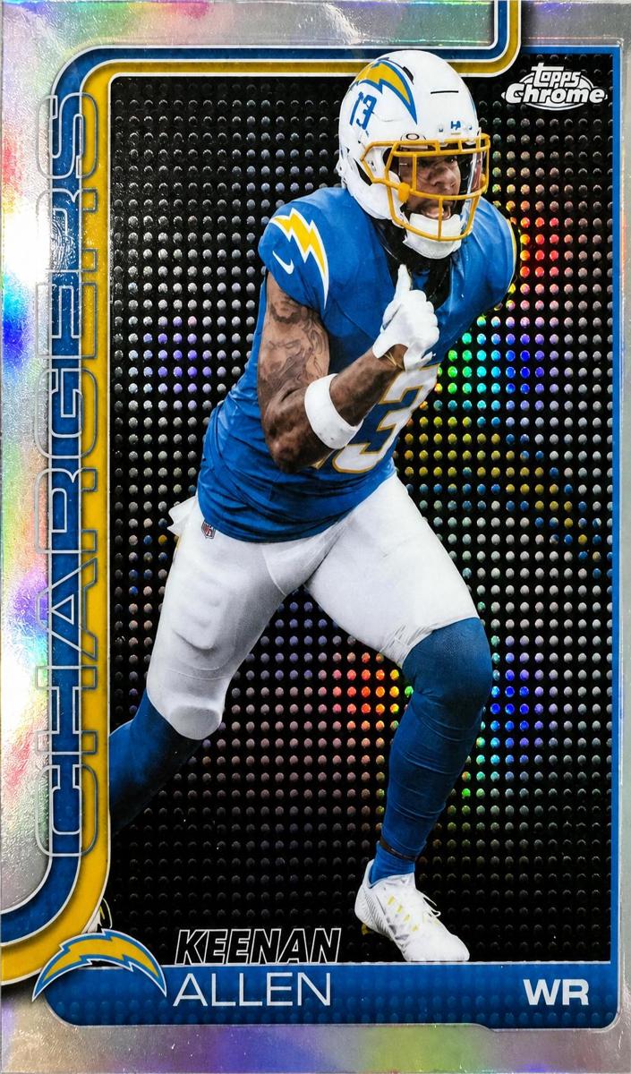 2025 Topps Chrome Football Lightboard Logo Variation Keenan Allen #155