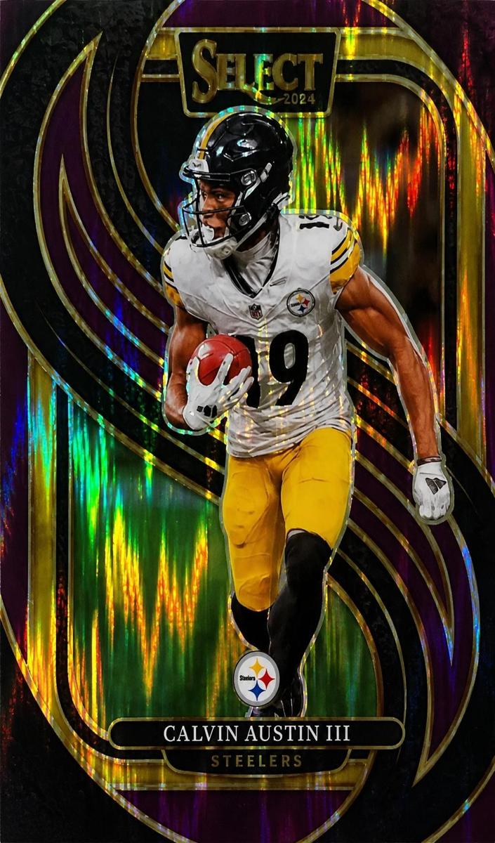 2024 Panini Select Football Purple Shock Calvin Austin III #133