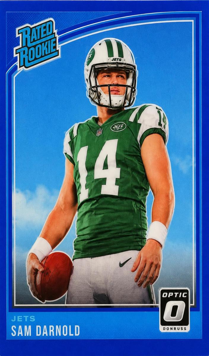 2018 Donruss Optic Football Blue Sam Darnold #151 PSA 10