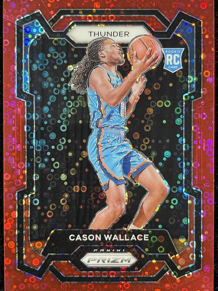2023 Panini Prizm Basketball Fast Break Red Cason Wallace #139