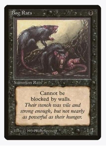 1994 Magic The Gathering The Dark Bog Rats #NNO BGS 8.5