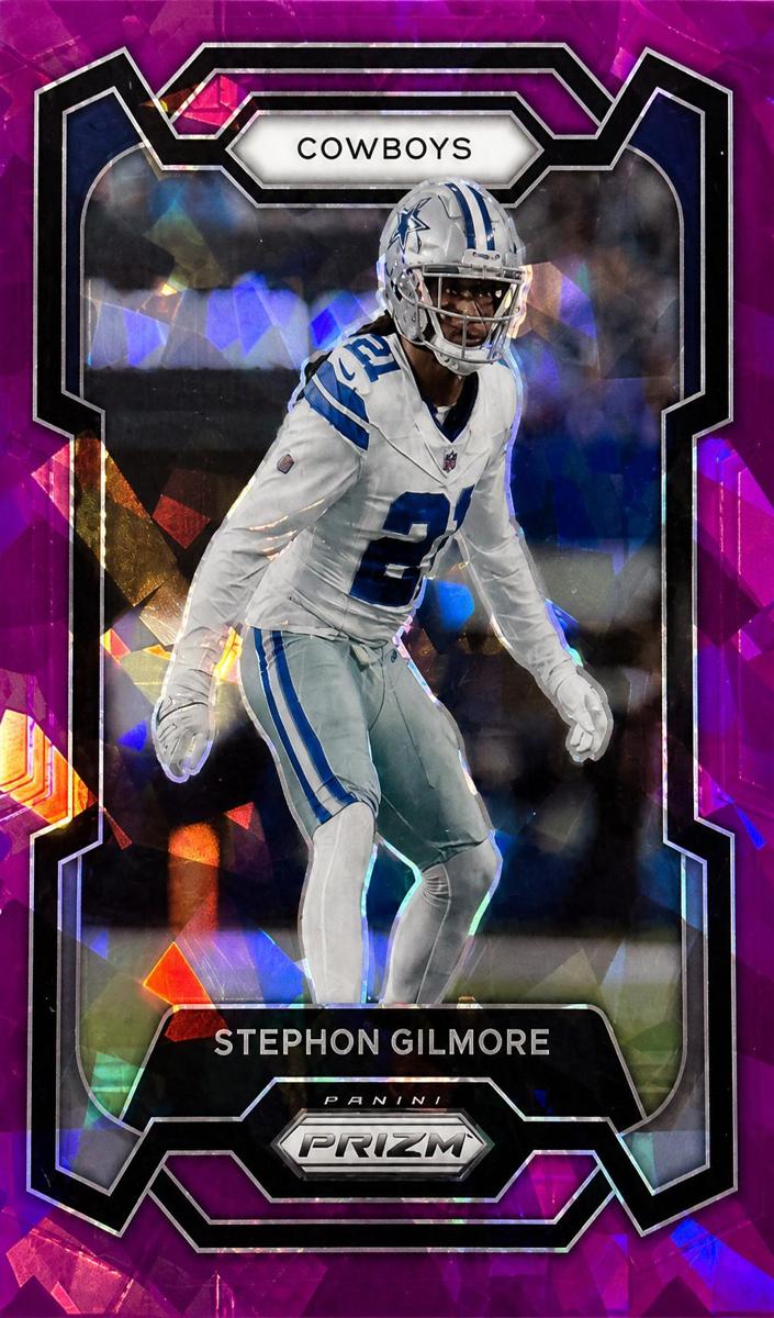 2023 Panini Prizm Football Purple Ice Stephon Gilmore #77