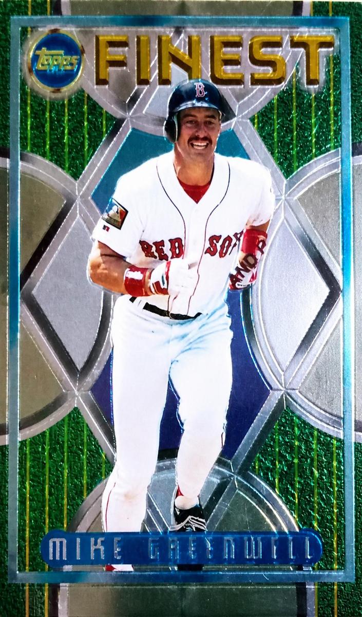 1995 Topps Finest Baseball Refractor Mike Greenwell #152 PSA 8.5