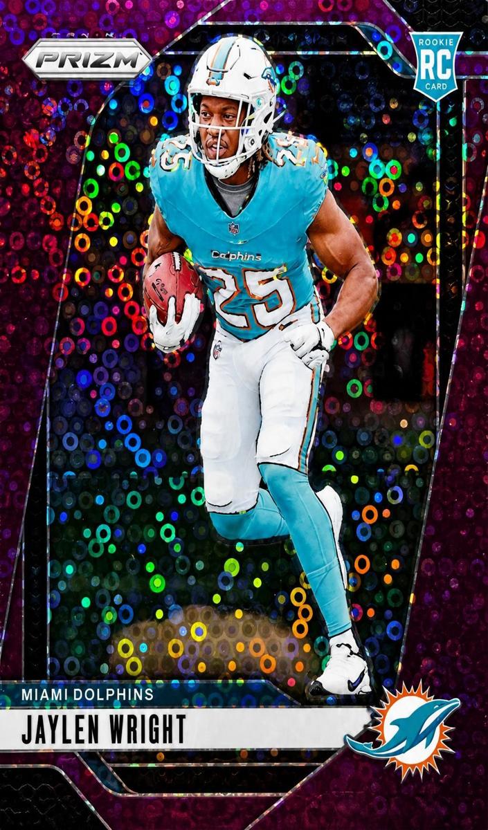 2024 Panini Prizm Football No Huddle Purple Jaylen Wright #348