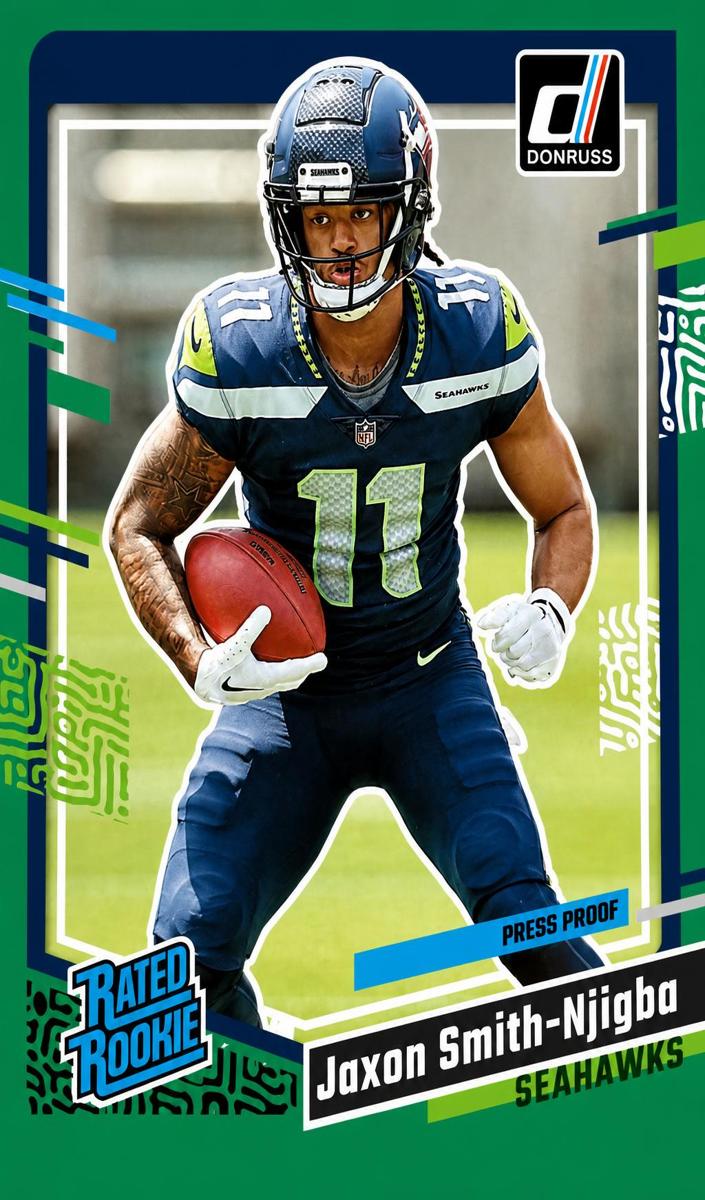 2023 Panini Donruss Football Green Velocity Jaxon Smith-Njigba #390