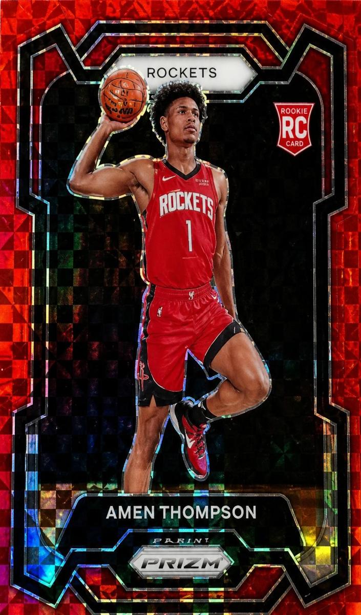 2023 Panini Prizm Basketball Red Power Amen Thompson #150 PSA 10